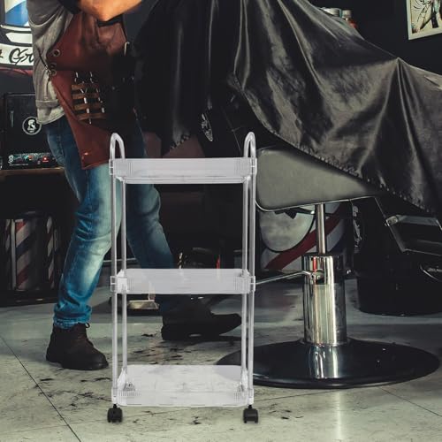 Carro de almacenamiento móvil para salón carrito de multi tier con ruedas estantería pet 8