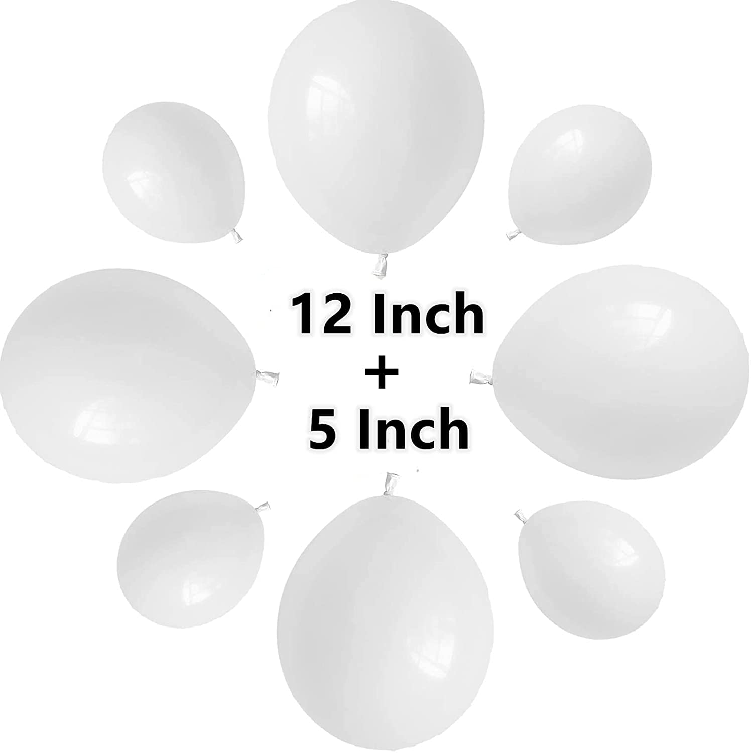 Buy Muliooe White balloons80 pack White Balloon Garland Kit 12 inch 5 inch White balloons