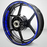 Hecho para Honda CBR 250RR Azul Brillante Motocicleta Moto Llanta Decal Accesorio Pegatinas para Honda CBR 250RR