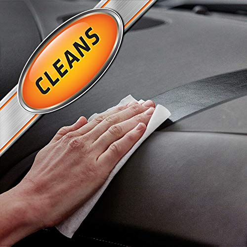 Car Interior Cleaner Wipes By Armor All, Car Cleaning Wipes With Orange Cleans Dirt And Dust In Cars, Trucks And Motorcycles, 25 Count #TOP2