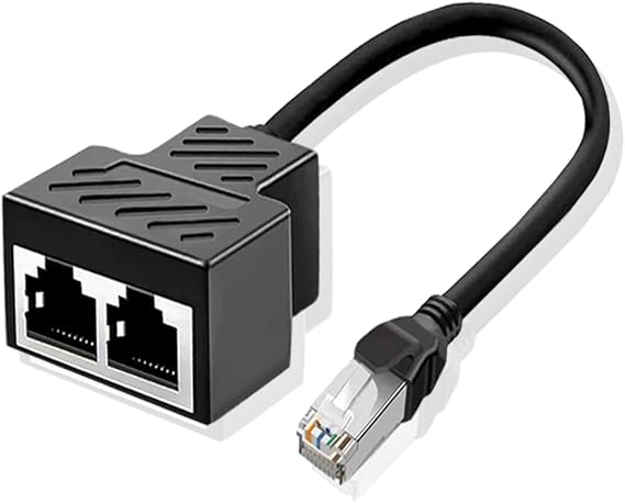 Adaptateur réseau répartiteur de câble Ethernet RJ45, répartiteur ...