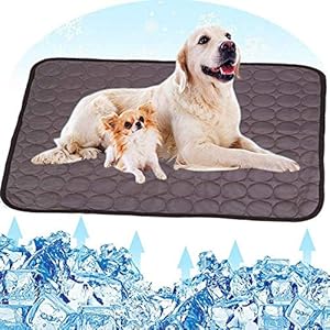Gutsbox Koelmat voor honden en katten, XL koelkussen, koelkussen, hondendeken, koudgelpad, zelfkoelende mat, 100 x 70 cm