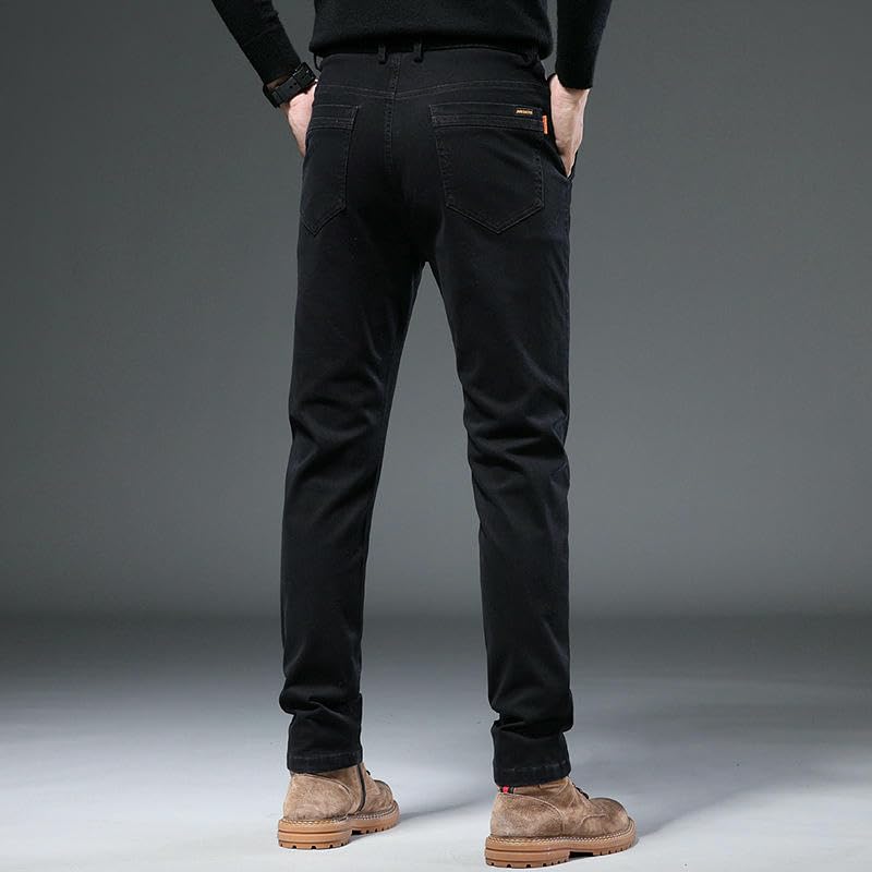 Men's Spring Autumn Korean Style Trendy Loose Straight Simple Versatile Elastic Workwear Casual Pants4