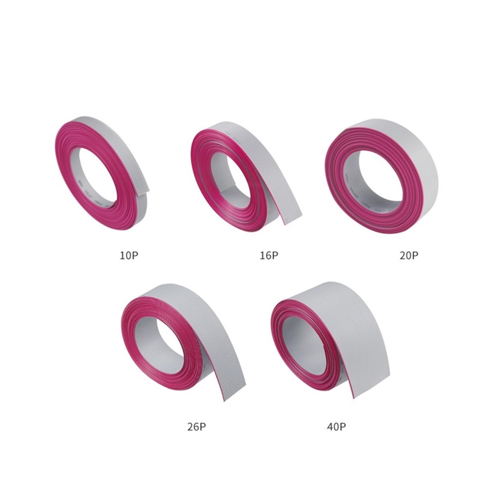 Produktbild von Flachbandkabel Grau 1,27 Mm – 8 Adern, 1 Meter, UL2651 300V Für IDC-Stecker
