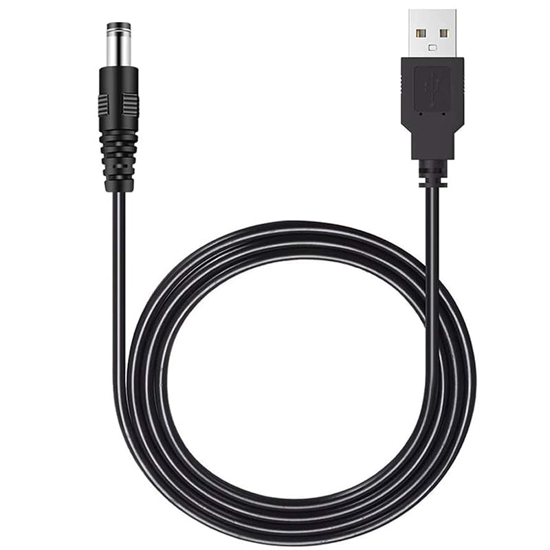 Cabo USB de Carregamento para Coleira Antilatido Boda DC5.5 Compatível com DogRook, Authen e PETEDU, 91 cm