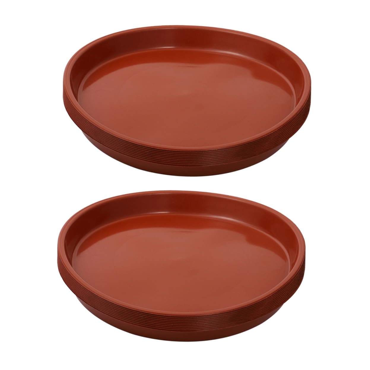 TOYANDONA 25piezas Bandeja para Macetas De Plástico Roja Platillos Redondos Colectores De Agua para Plantas para Uso Casa Oficina y Jardín