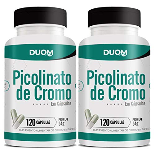 Picolinato de Cromo 120cps (1 ao dia) Duom | Kit 2 Frascos