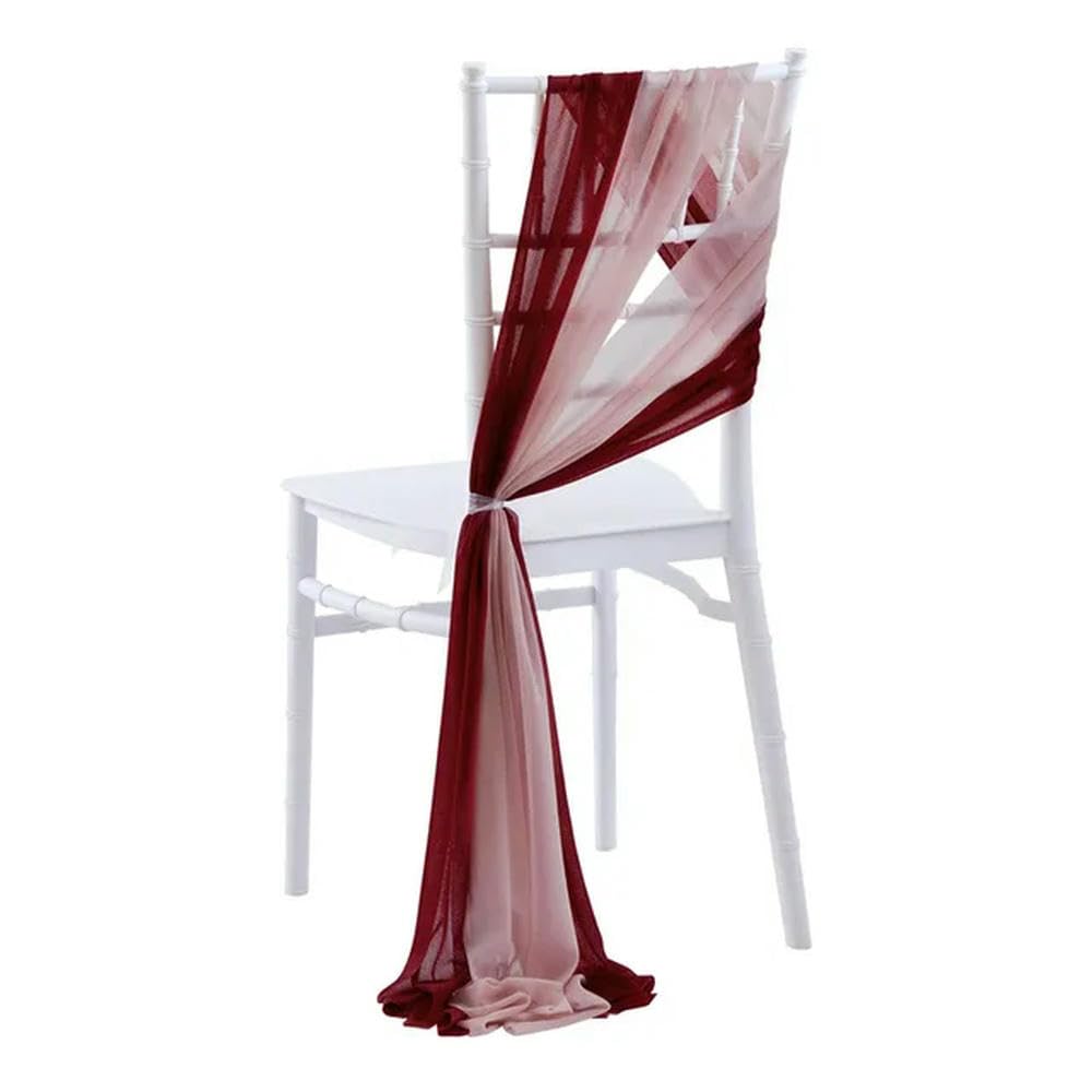 10/50PCS Telai per sedie in Chiffon Decorazione per sedie da Sposa 17x250cm per Decorazioni per corridoi di Nozze Decorazioni per Banchetti per Feste Baby Shower