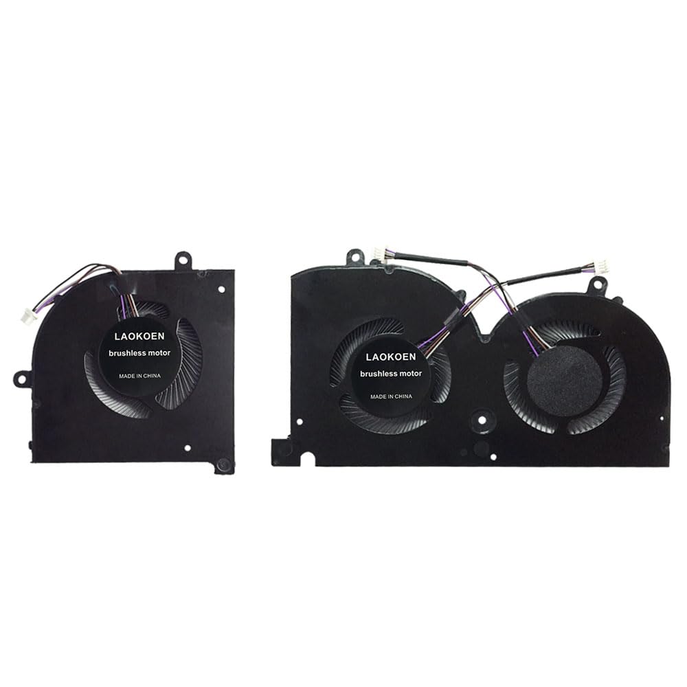 LAOKOEN New Replacement Cooling Fans for MSI GS75 Stealth GS75 8SF P75 Creator Series P/N: 17G1-CPU 17G1-GPU MS-17G2 DC 5V