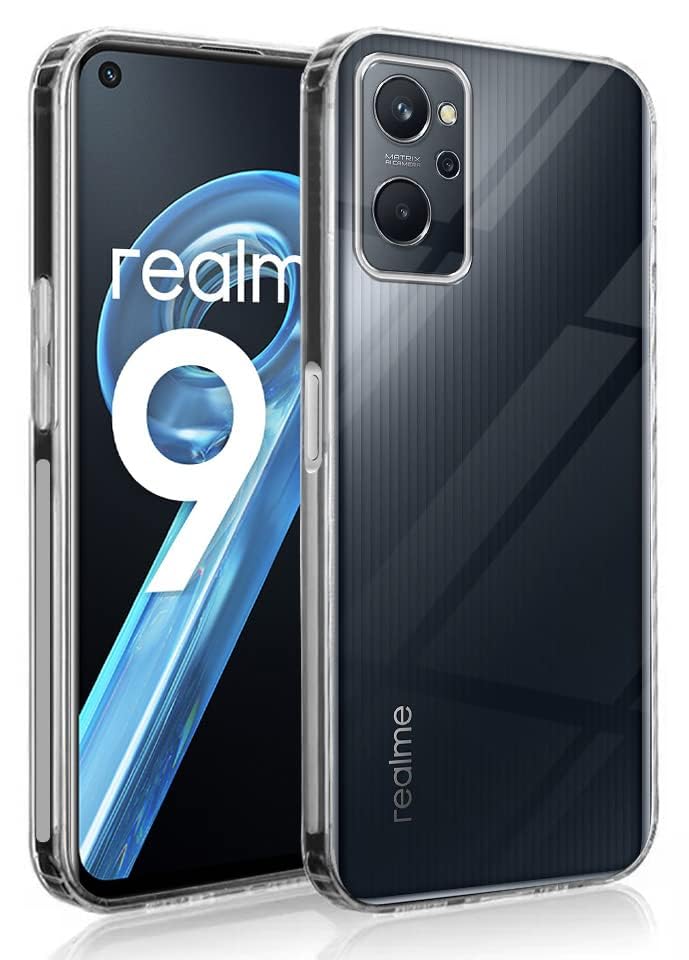 Image of Jkobi Back Cover for Realme 9i (Silicone with Camera Protection | Soft and Flexible | Transparent)