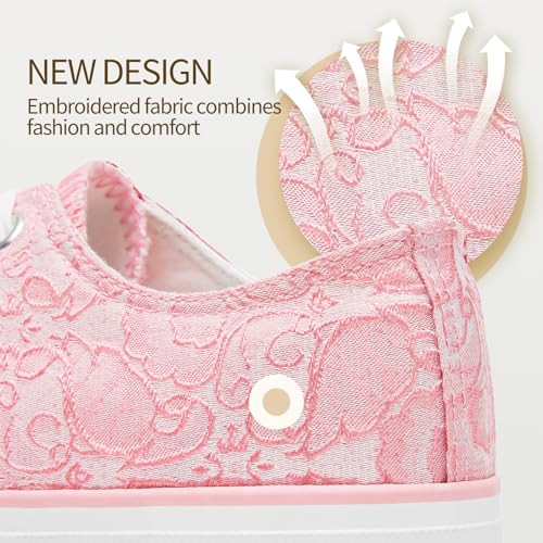 Image of yageyan Womens White Tennis Shoes Low top Canvas Sneakers Women Fashion Shoes for Walking Casual Canvas Comfortable