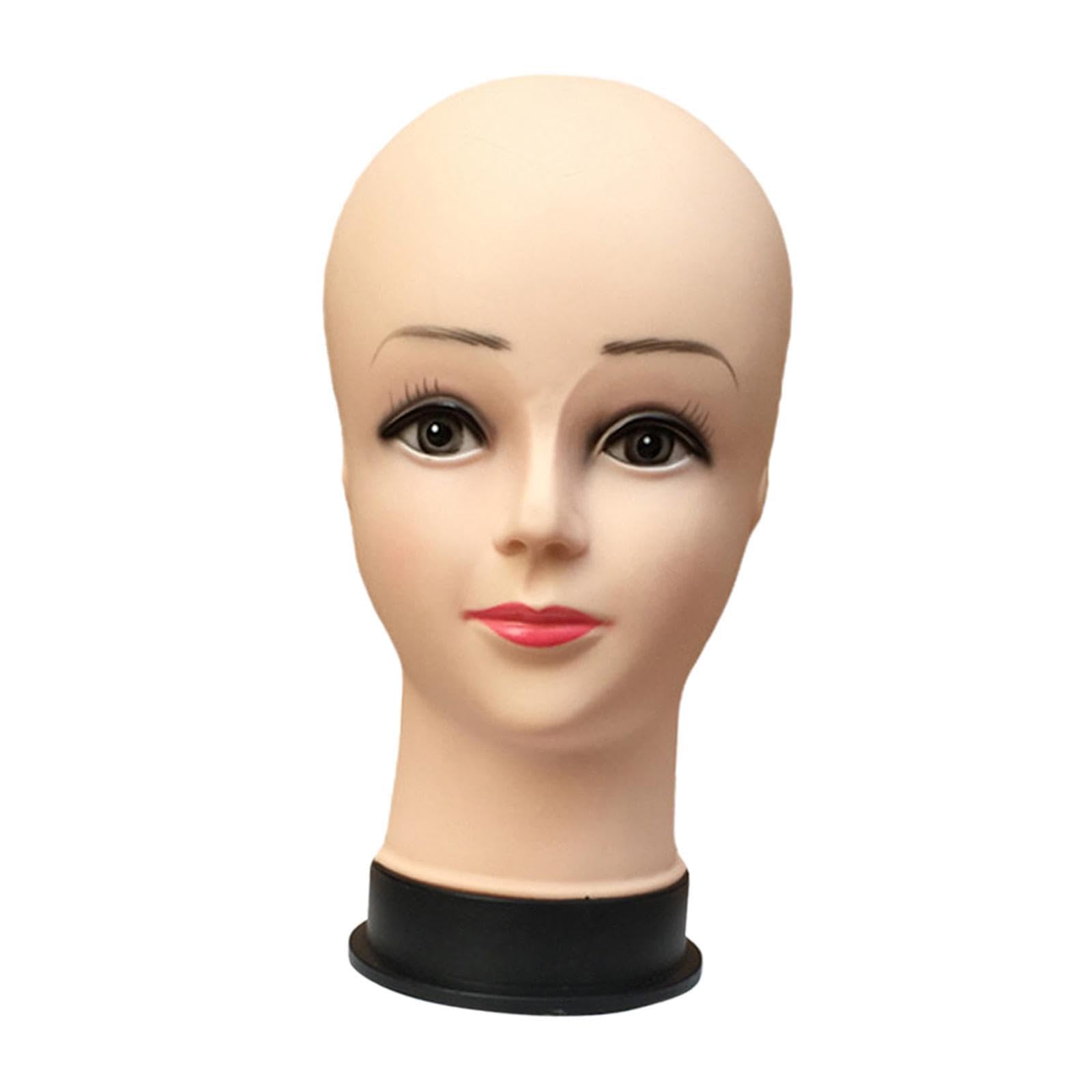 Qlecxzi Women's Lasting Foam Bald Mannequin Head For Hats And Hairpieces Presentation For Styling At Stores And Salons Bald Mannequin Head For Foam To Hold