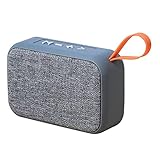 Con FM 87.5-108MHz. N/A Altavoces Altavoz Bluetooth portátil Subwoofer inalámbrico para Exteriores Soporte Tarjeta TF Radio FM Versión Auxiliar de Bluetooth (Color : Gray)