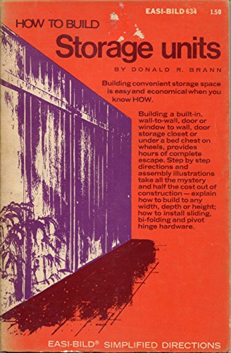 How to Build Storage Units 0877336342 Book Cover