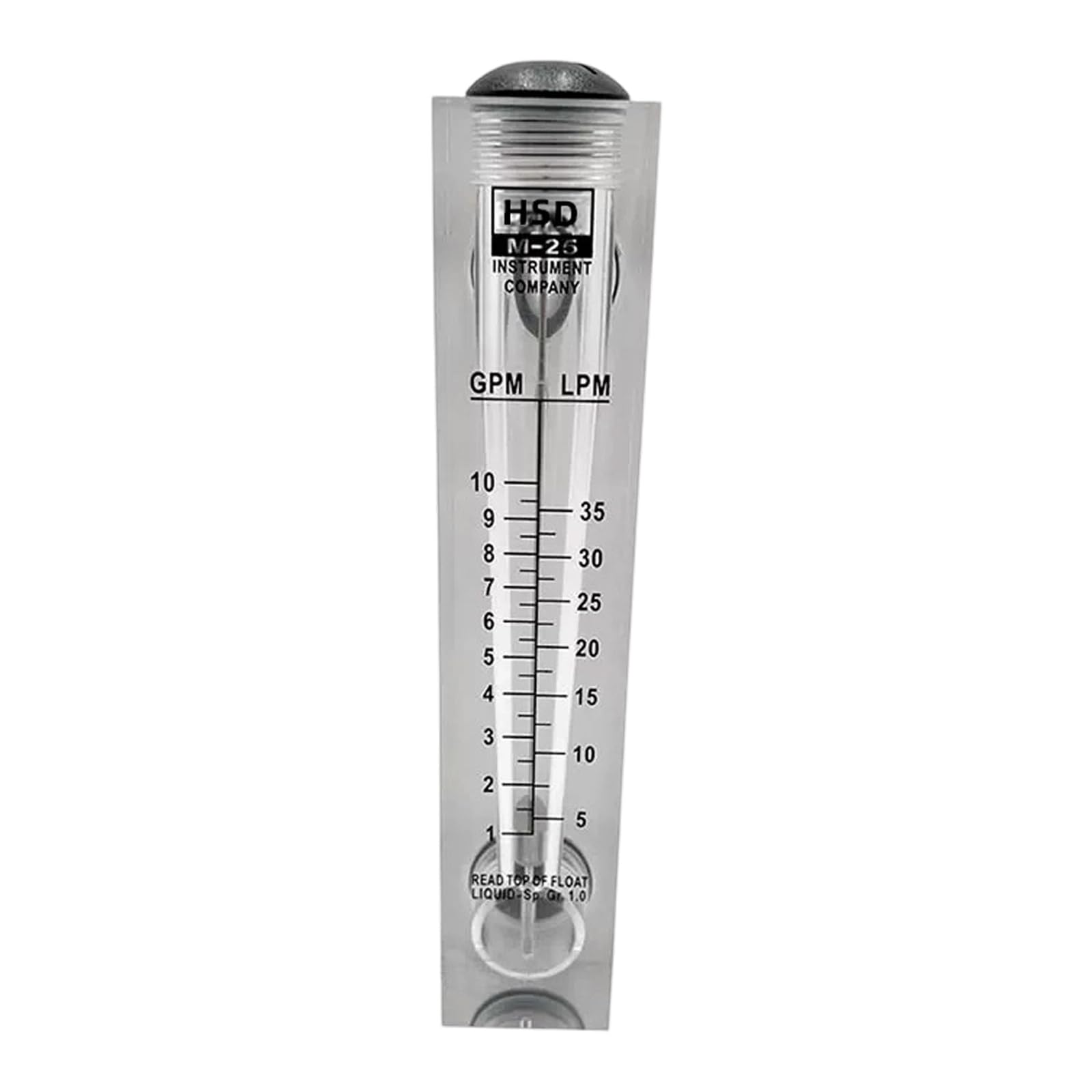 Compact Liquid Meter for Agriculture Applications with Stable Clear Display Acrylic Stream Meter