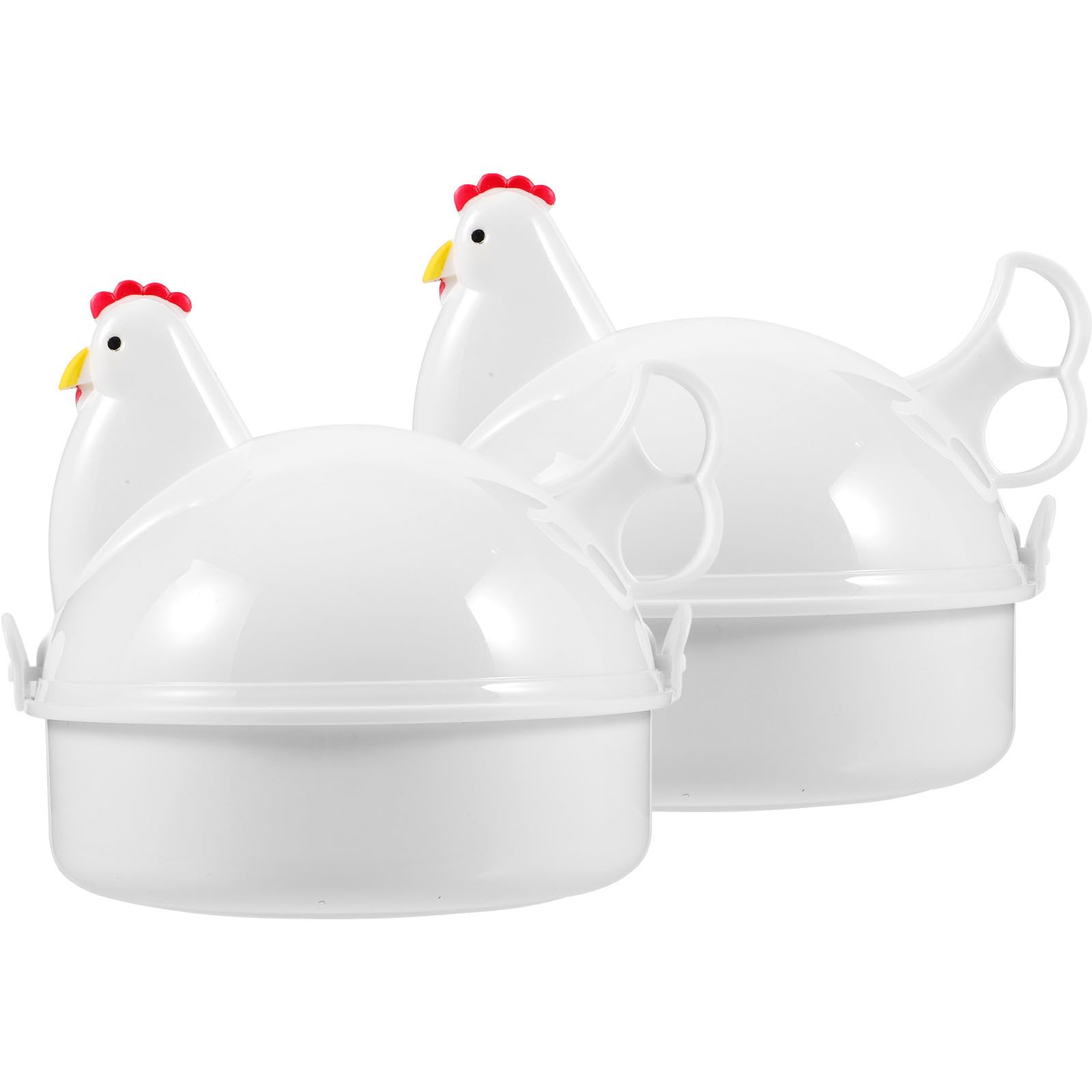 Molde para cocinar huevos en microondas antiadherente y rápido, juego de 2 piezas