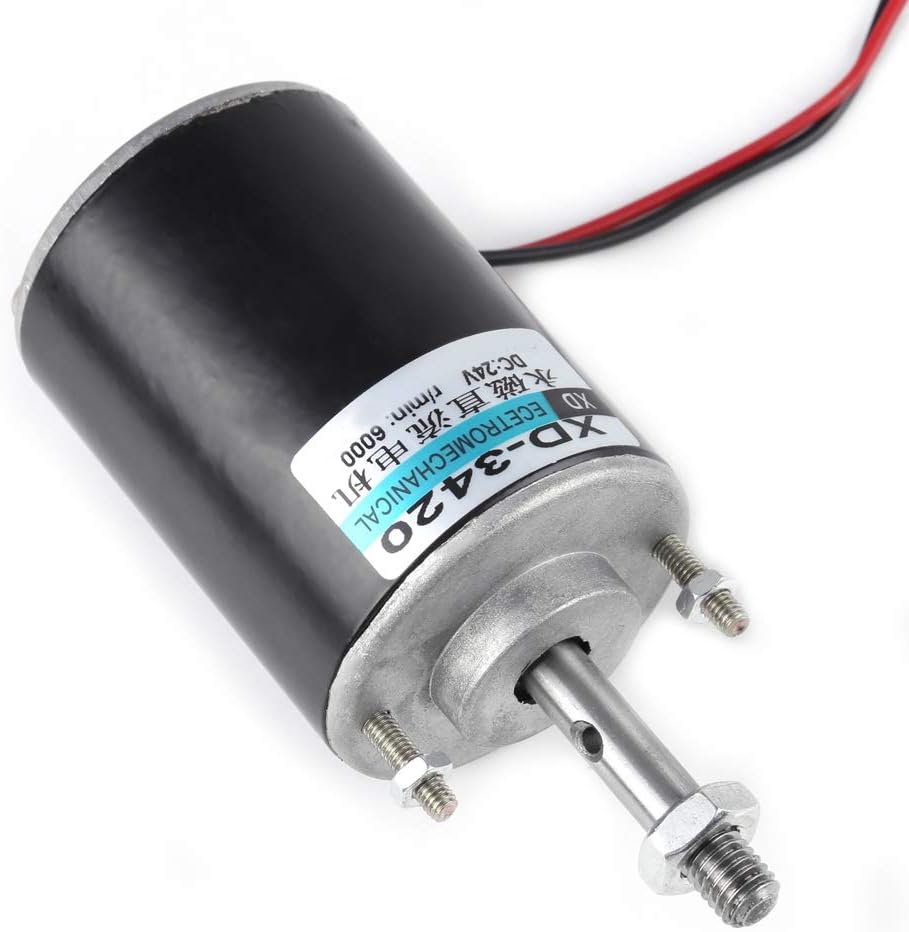 Permanent Magnet DC Motor, DC Motor Speed Controller, 12/24V 30W High Speed CW/CCW Reversible Electric Gear Motor for DIY Generator(24V 7000RPM): Tools & Home Improvement