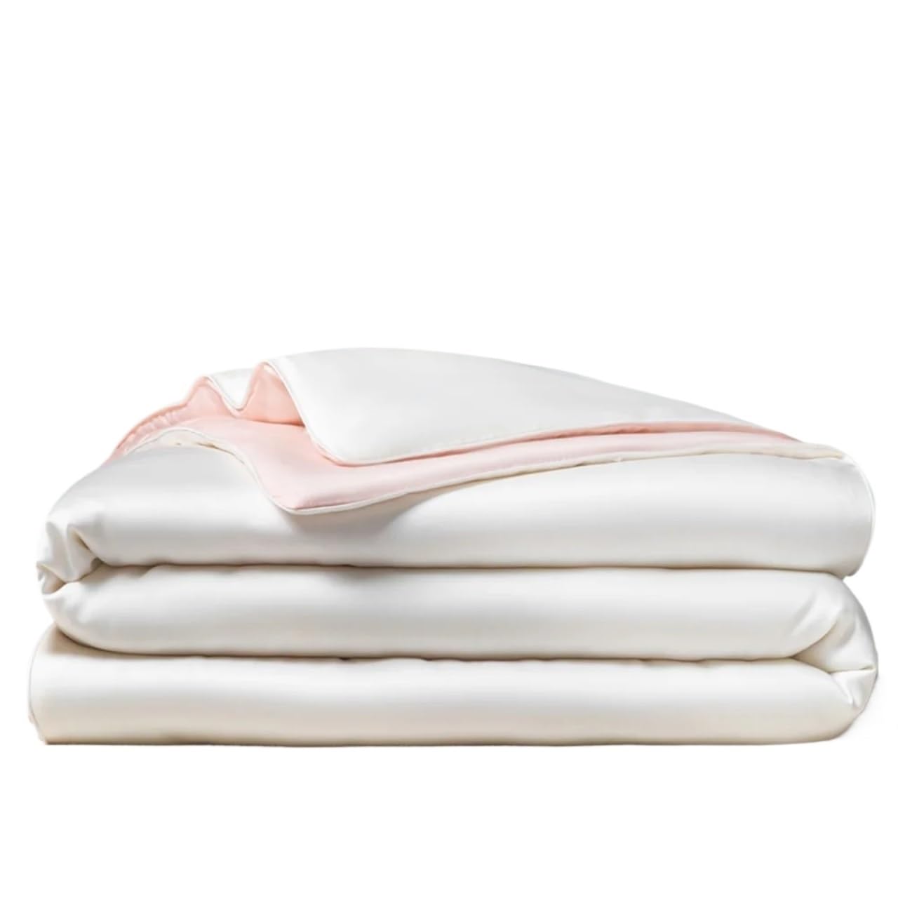 KHASCBNF Lightweight Duvet Summer Women White Pink Quilt Soft Comforter Cool Color Duvet Twin Double Queen King Shell Blanket(001,150x200cm)