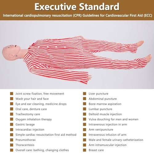 Manique infirmière AMITD 25 pcs avec modules de soins CPR - 7