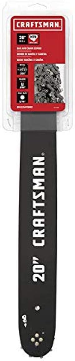 CRAFTSMAN (CMXGZAM700121) Replacement Chainsaw Bar and Chain Set-20-Inch Fits Various, Husqvarna, John Deere, and Other Top Models, Silver