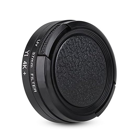 UV 37mm Filtro de Lente Protectora + Lente Tapa Protectora Cubierta + Anillo Adaptador de Lente para Xiaomi, YI II 4K, para Gopro, Otro Accesorio para fotografía de cámara Deportiva