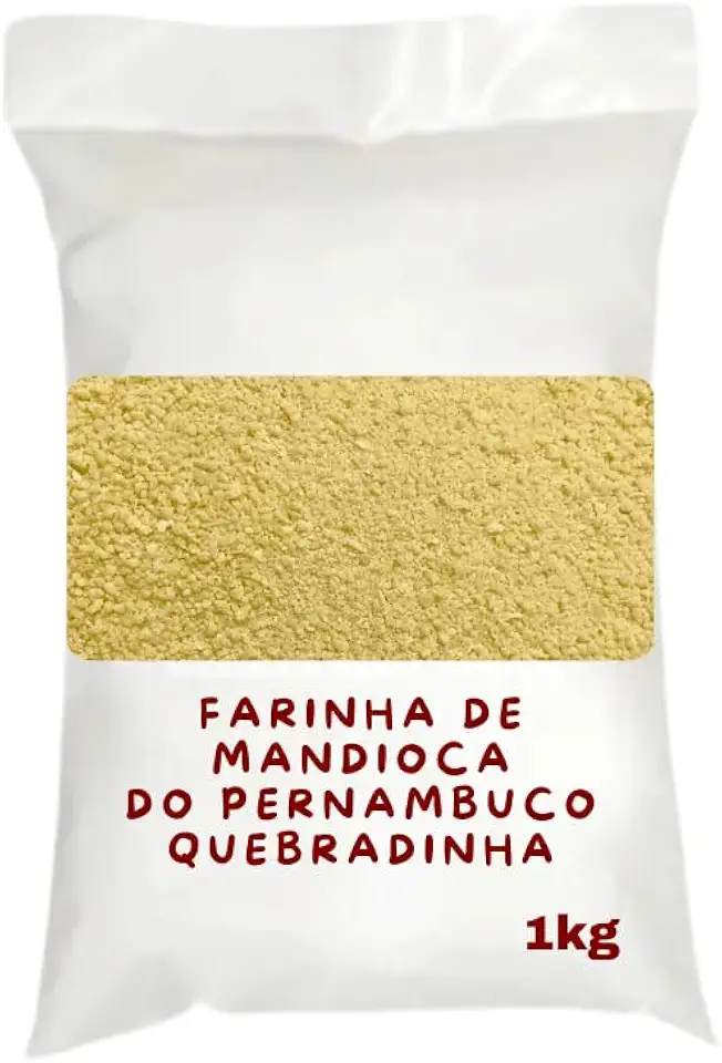 Farinha de Mandioca Quebradinha do Pernambuco, Artesanal, 1kg