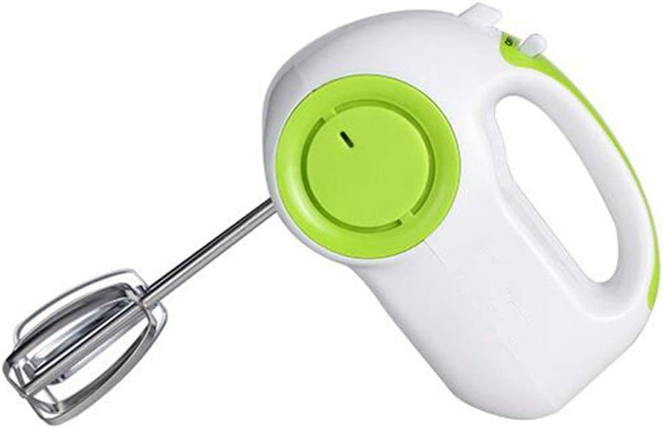 220V Multi-Function 5 Speed Control Adjustment Handheld Automatic Egg Beater Mixer Cake Baking Mixer Electric Kitchen Appliances (Green)