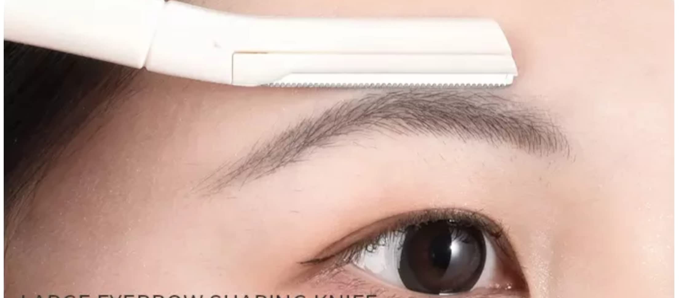 EWANTO 20x Augenbrauenrasierermesser 4er Gesicht Rasiermesser Rasierklingen Beauty Eyebrow Shaper Weiß und transparent (20x Set)
