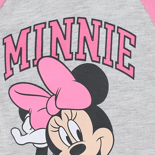 Image of Disney Princess Frozen Minnie Mouse Girls Short Sleeve T-Shirt and French Terry Shorts Set for Toddlers to Big Kids
