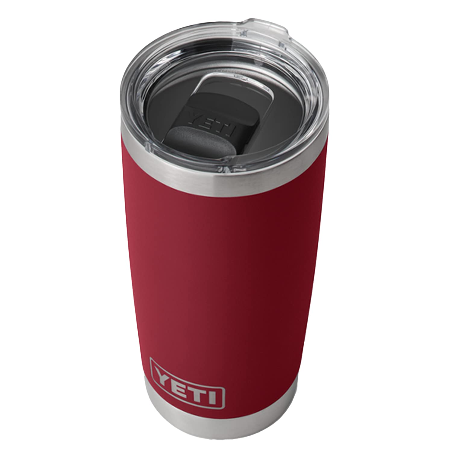 YETI Rambler 20 oz Tumbler, Stainless Steel, Vacuum Insulated with MagSlider Lid, Harvest Red