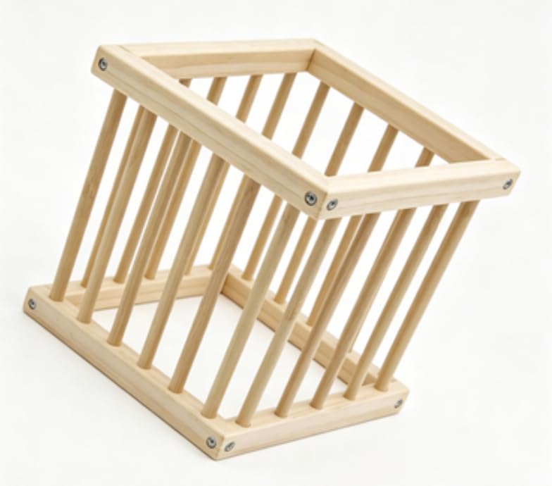 Large Baby Playpen Foldable Baby Fence, Wooden Play Yard