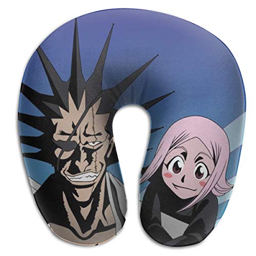 XCNGG Anime Bleach Almohadas en forma de U Almohada de viaje portátil para el cuello, almohadas suaves para exteriores Almohadas de espuma viscoelástica, cómodas y transpirables, para soporte de cabez