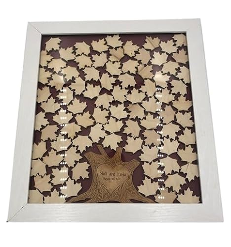 HAVOLY Personalized Tree Drop Box Wedding Guest Book Alternative Great For Wedding Receptions, Birthdays, Bar/Bat Mitzvahs, Memorials & All Other Events to Commemorate