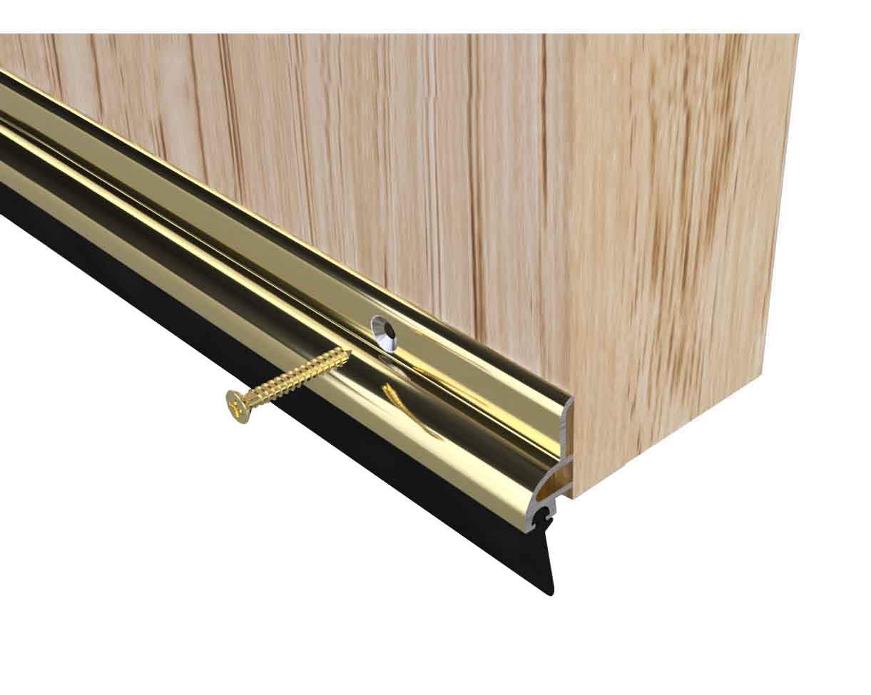STORMGUARD 838MM Gold Rubber Bottom Of Door Draught Excluder Seal