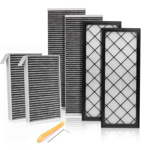 Image of 6-Pack Cabin Air Filters for Tesla Model Y 2020-2026 | for Model Y Refresh Juniper 2025-2026, Replace #165837500A 165837600A, Cabin Intake Filter Replacement Car Accessories