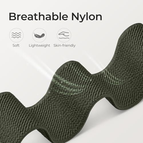 6 Pack 20mm Stretchy Watch Bands Compatible with Garmin Vivoactive 5/6, Nylon Elastic Fabric Adjustable Sport Straps Replacement Wristbands for Venu Sq 2 Vivomove Luxe Approach S50/S44/S42 Women Men by Butifacion - Used condition - Image 5