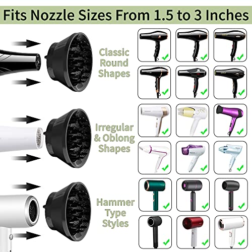Universal Hair Diffuser Portable Hair Dryer Attachment