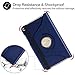 Case for Samsung Galaxy Tab A 10.1'' 2019 (SM-T510 SM-T515) - 360 Degree Rotating Stand Case Full Protective Cover,Bonus Stylus Pen,Screen Film (Blue)