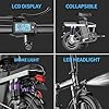 Electric Bike for Adults, Foldable Electric Bike, 500W Motor, Max 20 MPH and 20-30 Miles Long Range, 48V 13Ah Removable Battery Ebike with 14" Pneumatic Tire, Electric Mini Bike for Adults and Teens #4