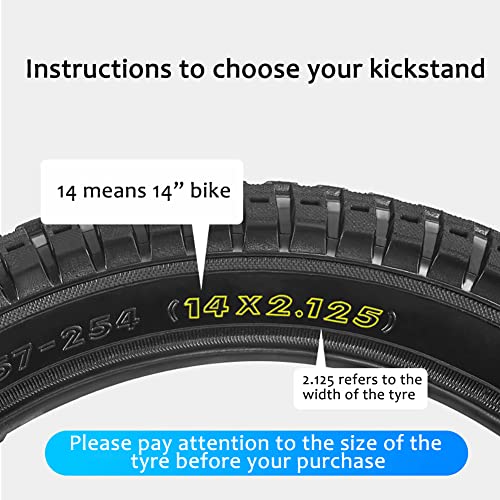 image for TOPCABIN Bike Kickstand Adjustable Aluminium Alloy children Bicycle Ki