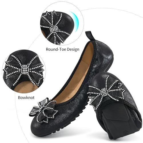 Aomigoct Ballet Flats for Women Shoes: Comfortable Round Toe Work Flats - Ladies Wedding Slip On Dressy Shoes3