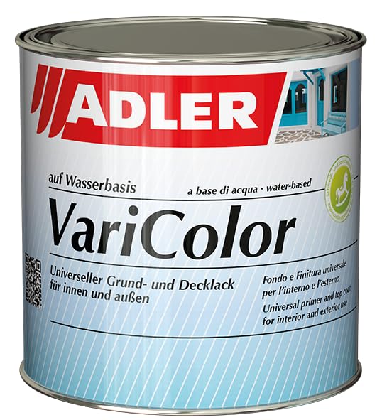 Acryllack ADLER Varicolor, wasserbasiert Weiß 125ml - Weißlack für innen und außen