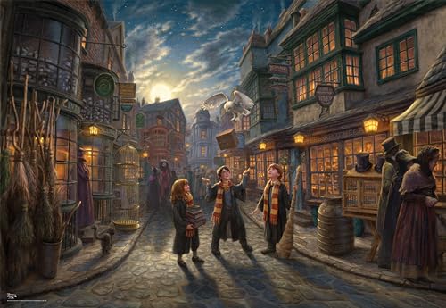 Buffalo Games Ceaco - 1000 Piece Thomas Kinkade Harry Potter Diagon Alley Puzzle for Adults, Silver Select - Quality 1000 Pieces Jigsaw Puzzle