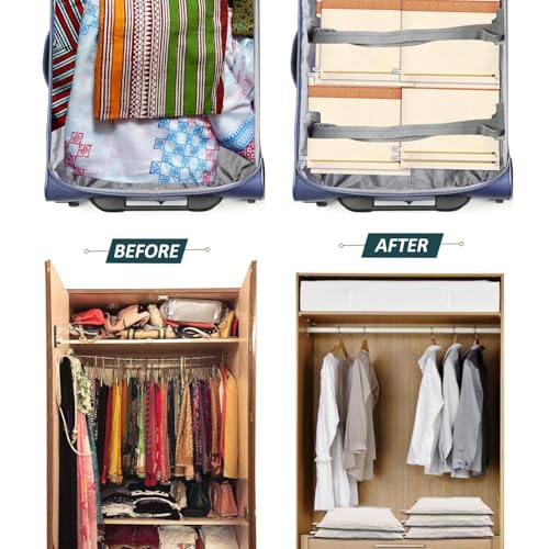 Image of Cotton Saree Bags /Covers For Storage Set Of - 24 Big Size Single (16 X 14 Inches) With Zip Closure For Clothes Bags And Wardrobe Organizer With Transparent Mesh Window (24)