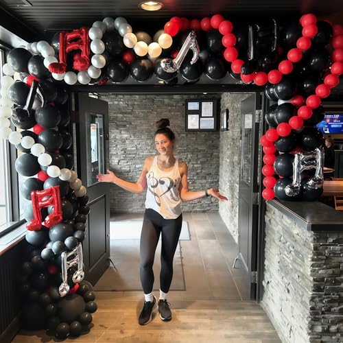 Image of Red Link Balloons, 60PCS 6 Inch Small Red Quick Linking Balloons for Making Balloon Wall Heart Arch, Tails Balloon for Wedding Birthday Baby Shower Valentine's Proposal Anniversary Party Decorations