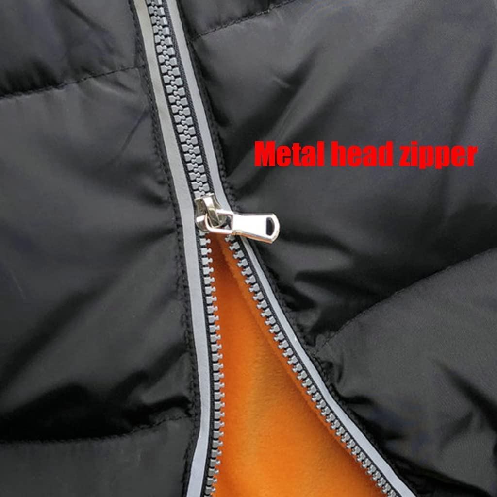 Calentadores de piernas, Calentadores de Rodillas, Calentadores de piernas Acolchados con Relleno de plumón, Resistentes al Viento y al Invierno, protección contra el frío, Cremallera de Metal en la