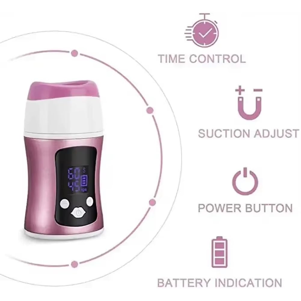 Masseur à Lèvres Portable en Silicone Électrique Pullat à Lèvres avec Amplificateur LED Light Therapy, Instrument pour Réduire les Lignes de Lèvres