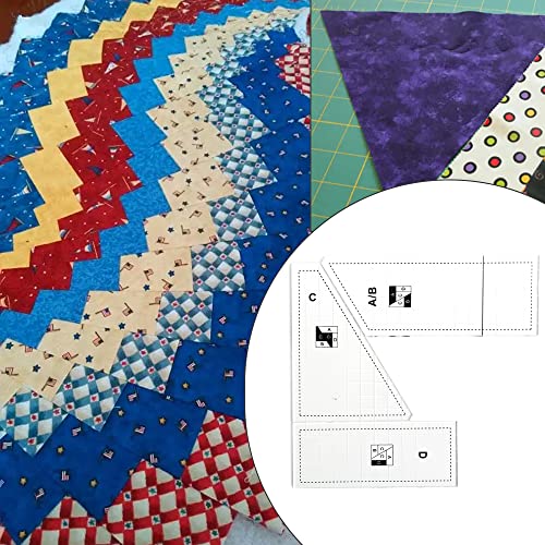 Quilting Cutting Template - Acrylic Quilt Templates For Quilting Sewing Cutting Patterns, Quilting Rulers And Templates For Sewing Machine Cutting Mats, Arts And Crafts (3Pcs) #TOP6