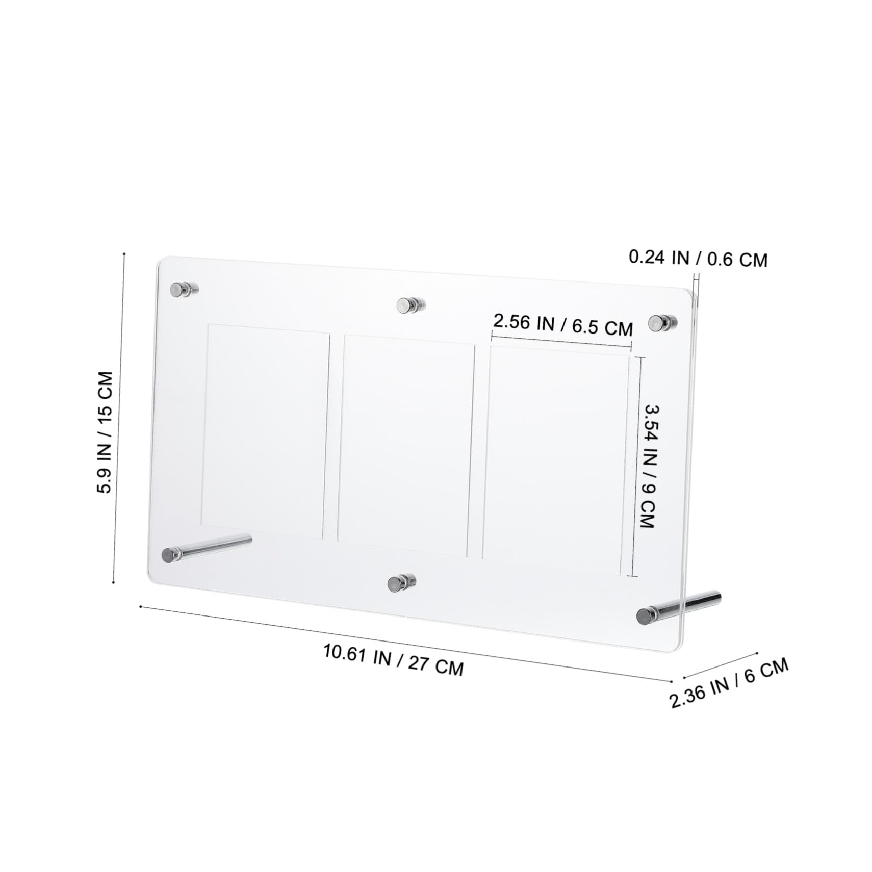 Présentoir Acrylique pour Cartes à Collectionner, Porte-Cartes Rigide Facile à Ouvrir, Cadre Pratique pour Affichage de Cartes de Jeu sur Bureau