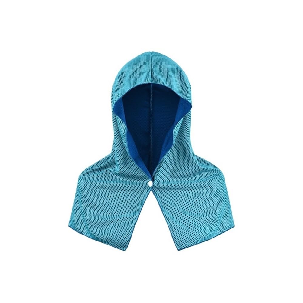 PawUniscript Women’s Quick Drying Sun Protection Shawl - Lightweight Headscarf for Fishing, Cycling, and Beach Activities(Blue)